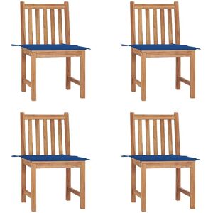VidaXL Gartenstuhl - Teak Blau - Langlebig & Witterungsbeständig VidaXL Gartenstuhl - Teak Blau - Langlebig & Witterungsbeständig