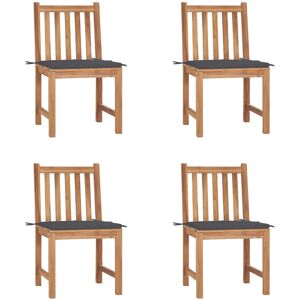 VidaXL Außenstuhl - Teak Anthrazit VidaXL Außenstuhl - Teak Anthrazit