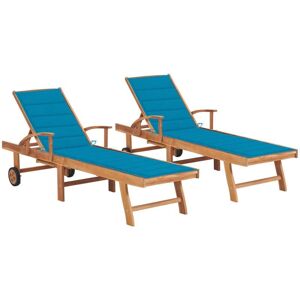 vidaXL Sonnenliege - Verstellbares Teak Gartenmöbel vidaXL Sonnenliege - Verstellbares Teak Gartenmöbel