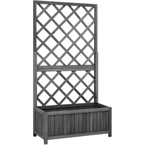 Puutarhan verkkoryhmä kukkalaatikolla musta 70x30x135 cm mäntypuu - Puutarhan verkkoryhmä Puutarhan verkkoryhmä kukkalaatikolla musta 70x30x135 cm mäntypuu - Puutarhan verkkoryhmä