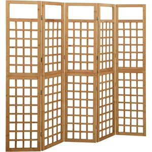 vidaXL Solid Fir Wood Room Divider - 201.5x180 cm - Brown - Room Divider/Trellis vidaXL Solid Fir Wood Room Divider - 201.5x180 cm - Brown - Room Divider/Trellis