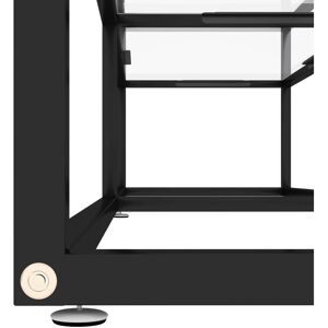 vidaXL Transparent Tempered Glass TV Cabinet - 160x40x40.5 cm - TV Type vidaXL Transparent Tempered Glass TV Cabinet - 160x40x40.5 cm - TV Type