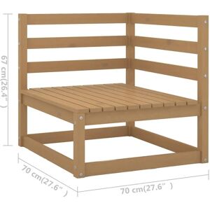 vidaXL 4-piece garden lounge set honey brown vidaXL 4-piece garden lounge set honey brown