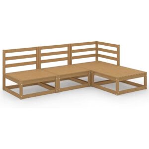 vidaXL 4-delt hagemøbelsett honningbrun vidaXL 4-delt hagemøbelsett honningbrun