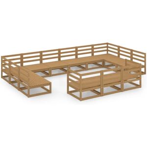 vidaXL 13-osainen setti puutarhakalusteita männystä vidaXL 13-osainen setti puutarhakalusteita männystä