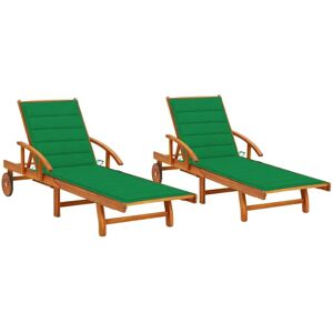 VidaXL Gartenmöbel-Set - Robustes Akazienholz, Verstellbar VidaXL Gartenmöbel-Set - Robustes Akazienholz, Verstellbar
