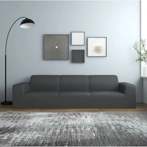 vidaXL 4-Seater Stretch Sofa Cover - Anthracite - Sofa Cover vidaXL 4-Seater Stretch Sofa Cover - Anthracite - Sofa Cover