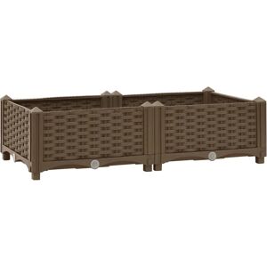 vidaXL Raised Bed Polypropylene Garden Planter - Raised Bed Garden Planter vidaXL Raised Bed Polypropylene Garden Planter - Raised Bed Garden Planter