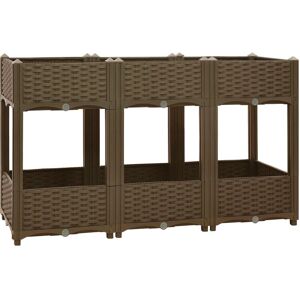 vidaXL Raised Bed Polypropylene Garden Planter Flower Box Pot Planting Bed - Raised Garden Bed vidaXL Raised Bed Polypropylene Garden Planter Flower Box Pot Planting Bed - Raised Garden Bed