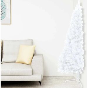 vidaXL White 240cm Pre-lit Artificial Christmas Tree with Baubles - Christmas Tree vidaXL White 240cm Pre-lit Artificial Christmas Tree with Baubles - Christmas Tree