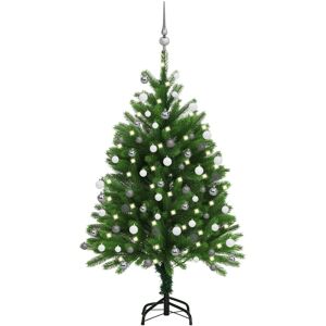 vidaXL Kunstig forhåndsbelyst juletræ med boldsæt - Juletræ vidaXL Kunstig forhåndsbelyst juletræ med boldsæt - Juletræ