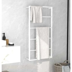 vidaXL Nova - Weißer Stahl Wandhandtuchhalter - Badezimmerablage vidaXL Nova - Weißer Stahl Wandhandtuchhalter - Badezimmerablage