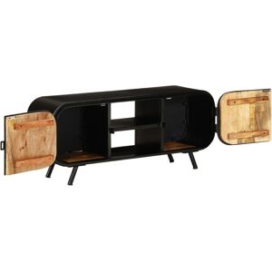 vidaXL Rough Mango Wood TV Cabinet - Vintage Style & Storage vidaXL Rough Mango Wood TV Cabinet - Vintage Style & Storage