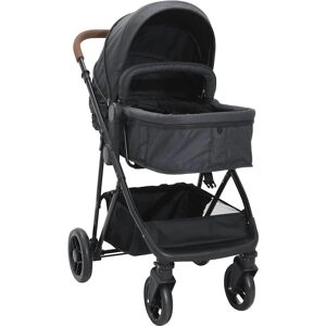 vidaXL 2-i-1 barnevogn - Holdbar stålramme - Justerbart sæde vidaXL 2-i-1 barnevogn - Holdbar stålramme - Justerbart sæde