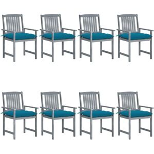 VidaXL Gartensessel-Set - 8 Graue Akazienholzsitze VidaXL Gartensessel-Set - 8 Graue Akazienholzsitze