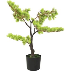 vidaXL Eläväinen keinotekoinen katajainen bonsai ruukulla 60 cm Vihreä vidaXL Eläväinen keinotekoinen katajainen bonsai ruukulla 60 cm Vihreä