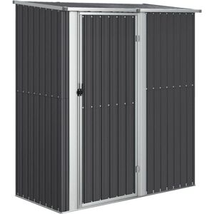 vidaXL Garden Shed Anthracite Galvanised Steel Outdoor Storage Shed - Garden Shed vidaXL Garden Shed Anthracite Galvanised Steel Outdoor Storage Shed - Garden Shed