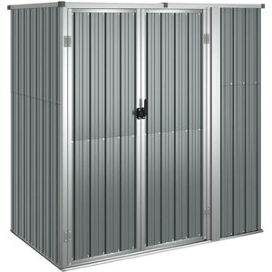 Abri de jardin gris 161x89x161 cm en acier galvanisé - Abri d'outils de jardin - Publicité Abri de jardin gris 161x89x161 cm en acier galvanisé - Abri d'outils de jardin - Publicité