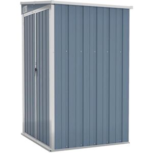 vidaXL Grey Wall-mounted Garden Shed 118x100x178 cm Galvanised Steel vidaXL Grey Wall-mounted Garden Shed 118x100x178 cm Galvanised Steel