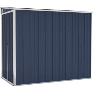 vidaXL Wall-mounted Garden Shed Anthracite Steel Terrace Tool Storage Shed - Garden Shed vidaXL Wall-mounted Garden Shed Anthracite Steel Terrace Tool Storage Shed - Garden Shed