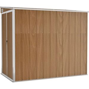 vidaXL Garden Shed Brown Galvanised Steel - Garden Storage vidaXL Garden Shed Brown Galvanised Steel - Garden Storage
