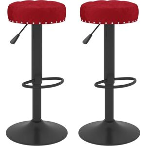 VidaXL 333001 Verstellbarer Barhocker - Rot VidaXL 333001 Verstellbarer Barhocker - Rot