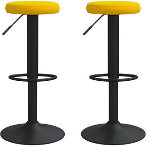 VidaXL Verstellbarer Samt-Barhocker - 2 Stück VidaXL Verstellbarer Samt-Barhocker - 2 Stück