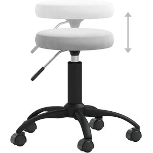 vidaXL Office Swivel Chair Light Grey Velvet - Office Chair vidaXL Office Swivel Chair Light Grey Velvet - Office Chair