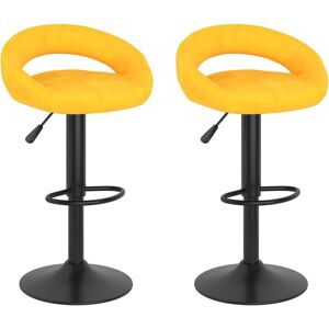 VidaXL Justerbar Fløjl Barstol - 45x43x75-97cm - Bar & Køkkenstol VidaXL Justerbar Fløjl Barstol - 45x43x75-97cm - Bar & Køkkenstol