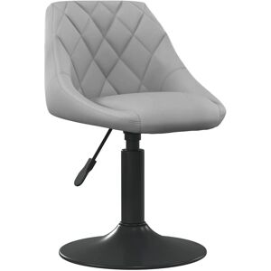 vidaXL Hellgrauer Samtvel Barhocker - Barhocker vidaXL Hellgrauer Samtvel Barhocker - Barhocker