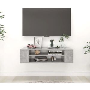 vidaXL 806233 Wall-Mounted TV Cabinet - Grey Modern Design vidaXL 806233 Wall-Mounted TV Cabinet - Grey Modern Design