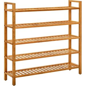 vidaXL Oak Shoe Rack 5 Shelves - Storage for Shoes vidaXL Oak Shoe Rack 5 Shelves - Storage for Shoes