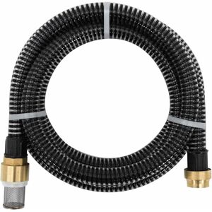 vidaXL Suction Hose 4m Black with Brass Connectors - Hose vidaXL Suction Hose 4m Black with Brass Connectors - Hose