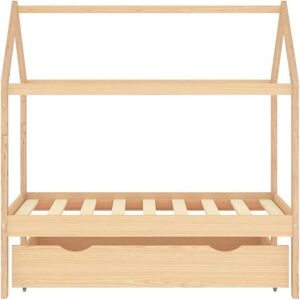 vidaXL Kids Bed Frame with Drawer - 70x140 cm Wooden Base vidaXL Kids Bed Frame with Drawer - 70x140 cm Wooden Base