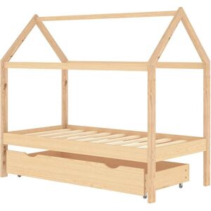 vidaXL Børnebed af grantræ med skuffe - Børnebedtype vidaXL Børnebed af grantræ med skuffe - Børnebedtype