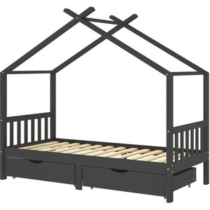 VidaXL Lasten Sänky Puu - Lavoilla - Tukee 90x200cm Patjaa VidaXL Lasten Sänky Puu - Lavoilla - Tukee 90x200cm Patjaa