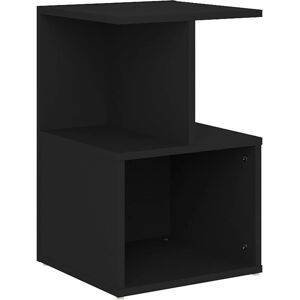 vidaXL Nightstand - Open Storage - Black - Nightstand vidaXL Nightstand - Open Storage - Black - Nightstand