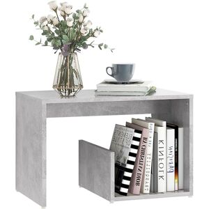 vidaXL Side Table Concrete Grey - Side Table, Storage, Modern Design vidaXL Side Table Concrete Grey - Side Table, Storage, Modern Design