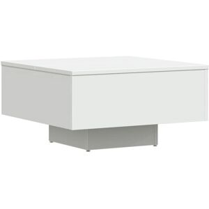 vidaXL White Coffee Table - Engineered Wood - 60x60x31.5cm - Coffee Table vidaXL White Coffee Table - Engineered Wood - 60x60x31.5cm - Coffee Table