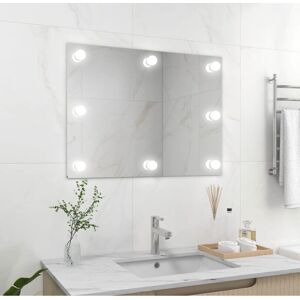 vidaXL rahmenloser Spiegel mit LED-Beleuchtung Rechteckiges Glas - Spiegel vidaXL rahmenloser Spiegel mit LED-Beleuchtung Rechteckiges Glas - Spiegel