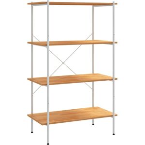 Estantería VidaXL 336346 Blanco y Roble - Sala de estar Estantería VidaXL 336346 Blanco y Roble - Sala de estar