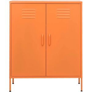 vidaXL Storage Cabinet Orange Steel - Storage Cabinet vidaXL Storage Cabinet Orange Steel - Storage Cabinet