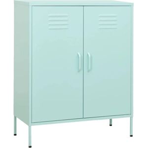 vidaXL Steel Mint Storage Cabinet - 80x35x101.5 cm Storage Furniture vidaXL Steel Mint Storage Cabinet - 80x35x101.5 cm Storage Furniture