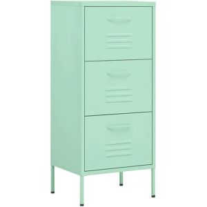 vidaXL Storage Cabinet Mint Steel Home Decor Furniture Sideboard - Storage Cabinet vidaXL Storage Cabinet Mint Steel Home Decor Furniture Sideboard - Storage Cabinet