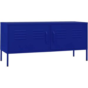 vidaXL 336226 Navy Blue Steel TV Cabinet - TV Cabinet vidaXL 336226 Navy Blue Steel TV Cabinet - TV Cabinet