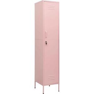 vidaXL Locker Pink Steel Storage Office Furniture Cabinet - Locker Cabinet vidaXL Locker Pink Steel Storage Office Furniture Cabinet - Locker Cabinet