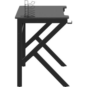 vidaXL 325402 Black Gaming Desk with K Shape Legs vidaXL 325402 Black Gaming Desk with K Shape Legs