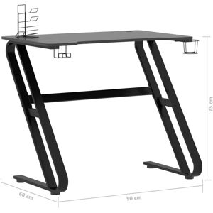 vidaXL 325410 black and red gaming desk - Desk vidaXL 325410 black and red gaming desk - Desk