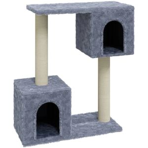 vidaXL Cat Tree with Sisal Scratching Posts Light Grey - Cat Tree vidaXL Cat Tree with Sisal Scratching Posts Light Grey - Cat Tree