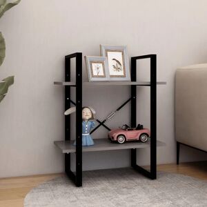 vidaXL 806444 Grey 4-Tier Bookcase - Bookcase vidaXL 806444 Grey 4-Tier Bookcase - Bookcase